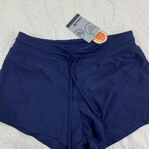NWT Navy swim shorts